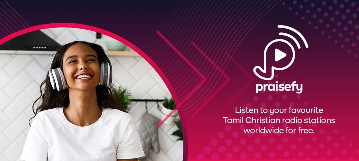 A young woman enjoying listening to praisefy fm radio online